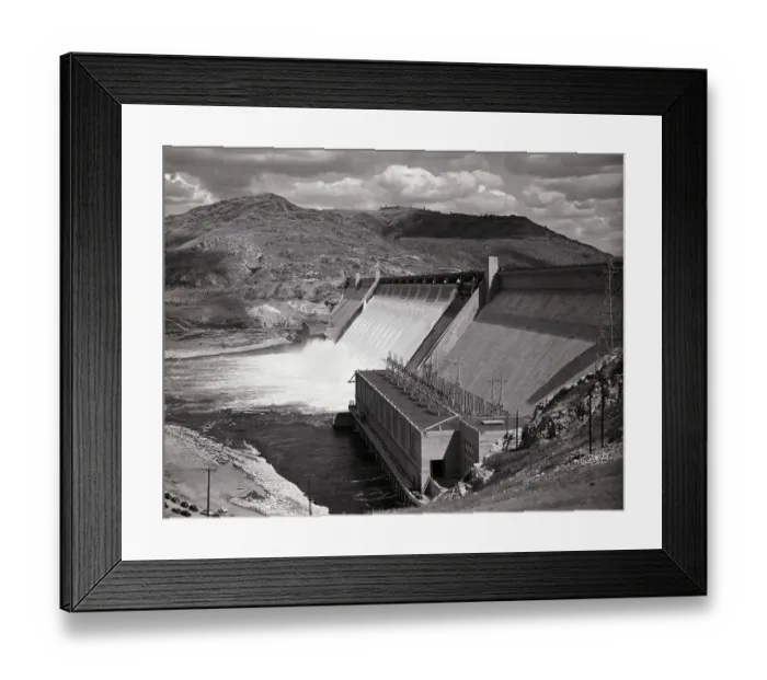 Framed Print : View Of Grand Coulee Dam Framed Print : View Of Grand Coulee Dam