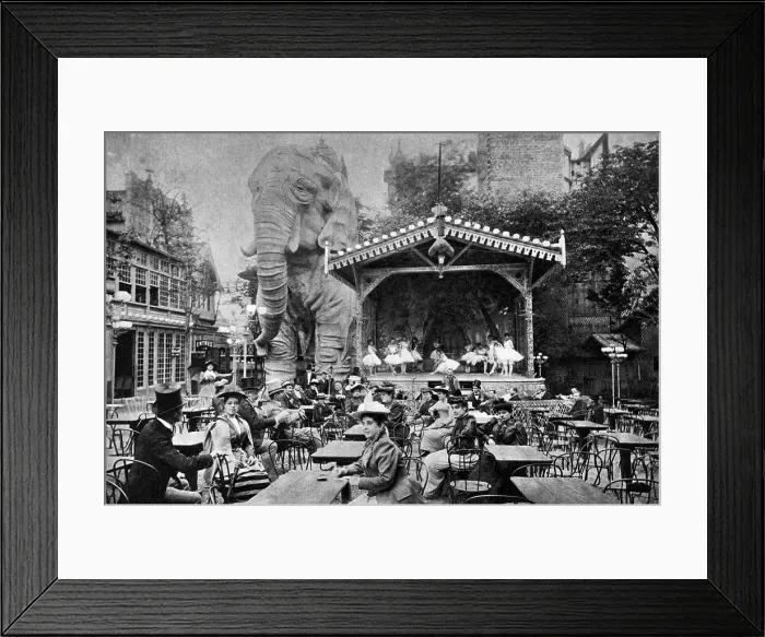 Framed Print : Outdoor Theater Of Moulin Rouge;Elephant Framed Print : Outdoor Theater Of Moulin Rouge;Elephant
