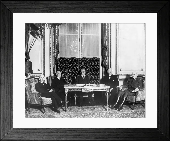 Framed Print : American Delegation At Versailles Peace Conference Framed Print : American Delegation At Versailles Peace Conference