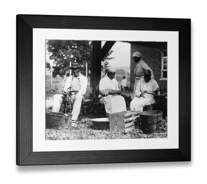 Framed Print : Freed Slaves at Almshouse Framed Print : Freed Slaves at Almshouse
