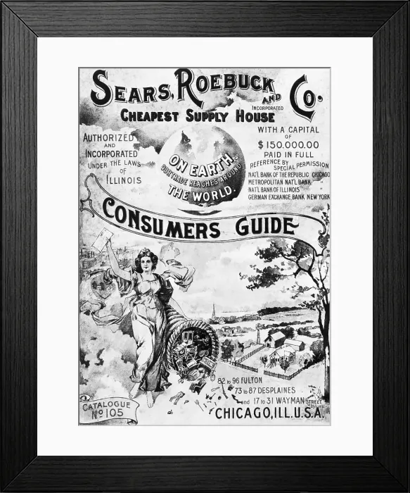 Framed Print : Sears, Roebuck and Co. Catalog No.105 Framed Print : Sears, Roebuck and Co. Catalog No.105