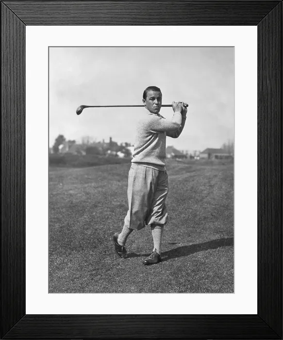 Framed Print : Gene Sarazen In Golf Swing Framed Print : Gene Sarazen In Golf Swing