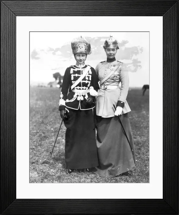 Framed Print : Princesses Cecile and Victoria Framed Print : Princesses Cecile and Victoria