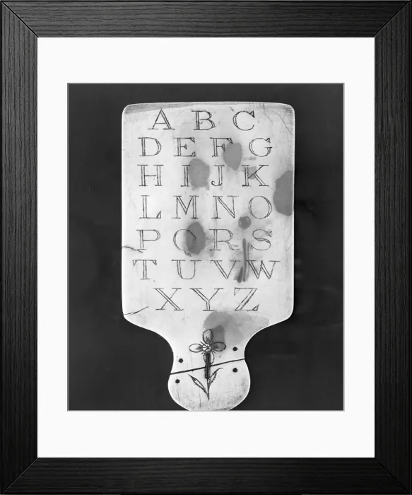 Framed Print : Slate Alphabet Tablet Framed Print : Slate Alphabet Tablet