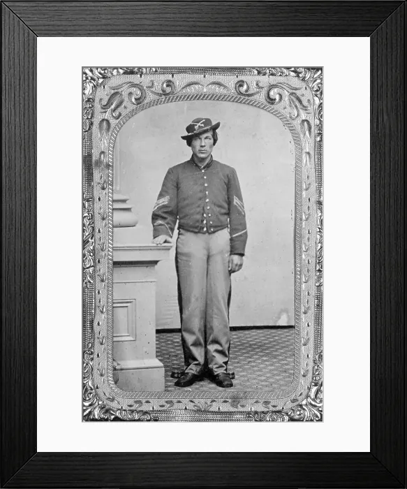 Framed Print : Sergeant Standing; Full Length; Uniform Framed Print : Sergeant Standing; Full Length; Uniform