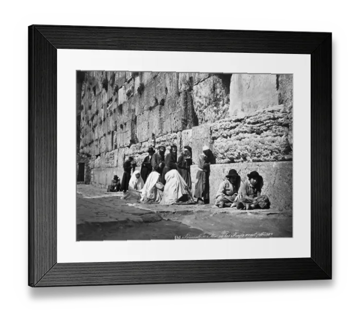 Framed Print : People Praying at the Wailing Wall Framed Print : People Praying at the Wailing Wall