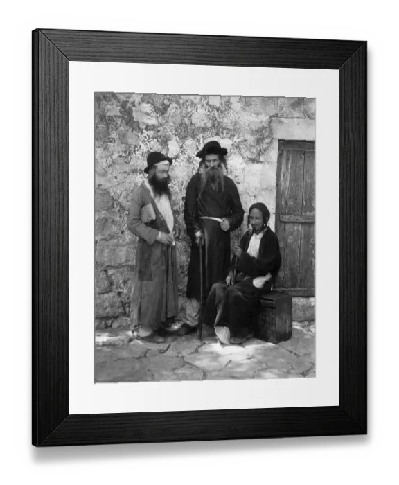 Framed Print : Three Typical Jews Of Jerusalem In 1900 Framed Print : Three Typical Jews Of Jerusalem In 1900