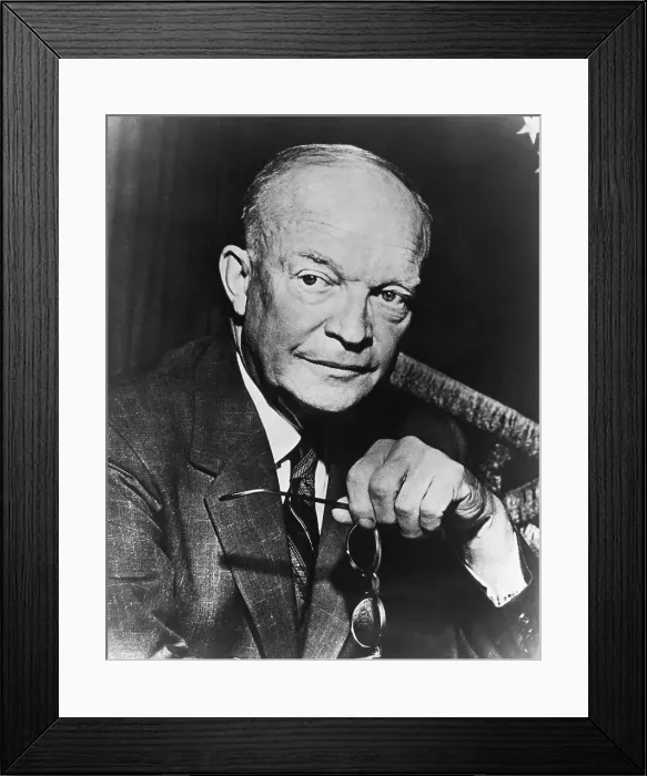 Framed Print : Portrait Of Dwight D. Eisenhower Framed Print : Portrait Of Dwight D. Eisenhower