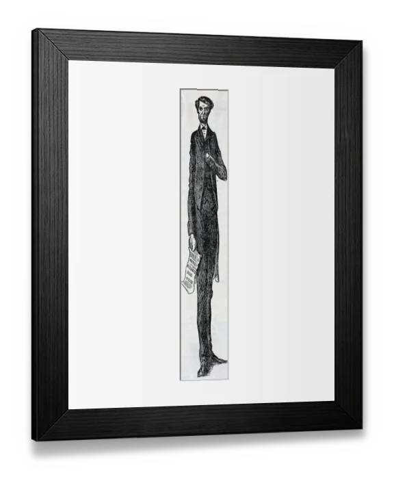 Framed Print : Political Cartoon Of President Lincoln Framed Print : Political Cartoon Of President Lincoln
