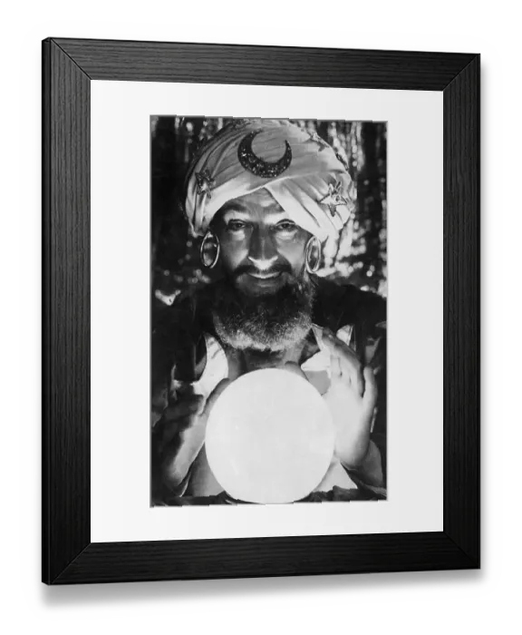 Framed Print : Fortune Teller with Crystal Ball Framed Print : Fortune Teller with Crystal Ball