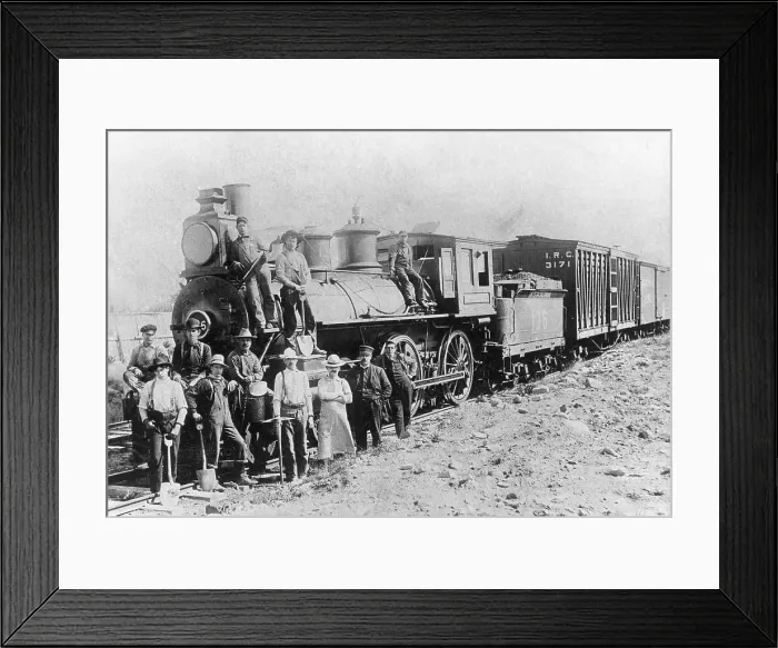 Framed Print : Workers, Intercolonial Railway # 136 Framed Print : Workers, Intercolonial Railway # 136
