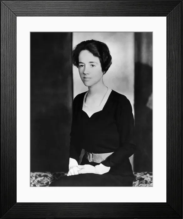 Framed Print : Anne Morrow Lindbergh Seated Portrait