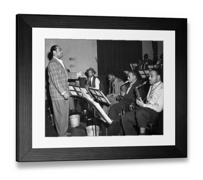 Framed Print : Duke Ellington Rehearsing His Band Framed Print : Duke Ellington Rehearsing His Band
