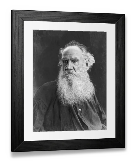 Framed Print : Portrait Of Count Leo Tolstoy Framed Print : Portrait Of Count Leo Tolstoy