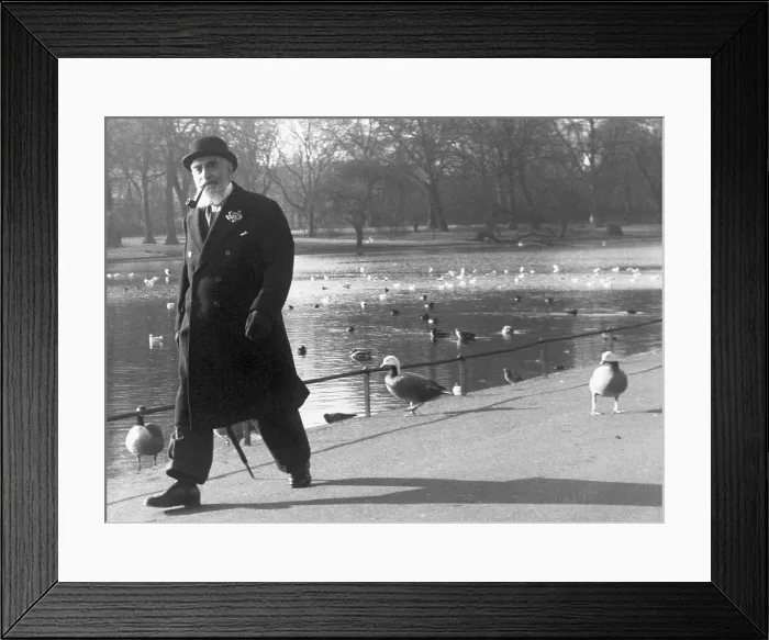 Framed Print : Nubar Gulbenkian Walking In Park Framed Print : Nubar Gulbenkian Walking In Park