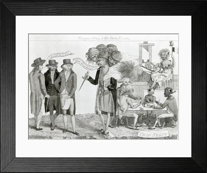 Framed Print : Political Cartoon;Paris Monster;Revoluti Framed Print : Political Cartoon;Paris Monster;Revoluti
