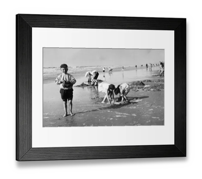 Framed Print : Children Playing On The Beach Framed Print : Children Playing On The Beach