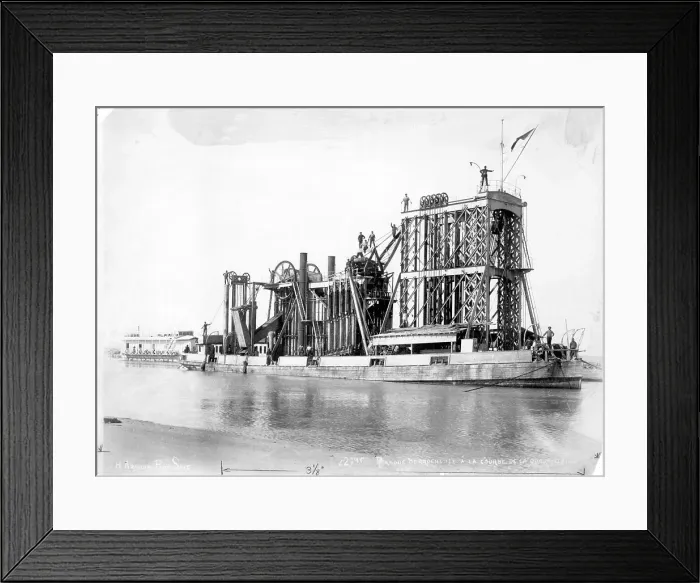 Framed Print : Suez Canal, Dredging Machinery Framed Print : Suez Canal, Dredging Machinery
