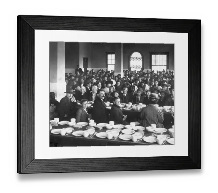 Framed Print : Dinning Room For Detained Immigrants