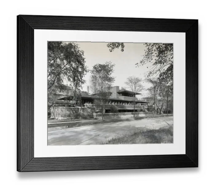 Framed Print : Roble House; Frank Lloyd Wright Designed Framed Print : Roble House; Frank Lloyd Wright Designed