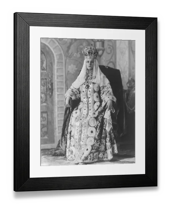 Framed Print : Czarina Alexandra Dressed for Costume Ball Framed Print : Czarina Alexandra Dressed for Costume Ball