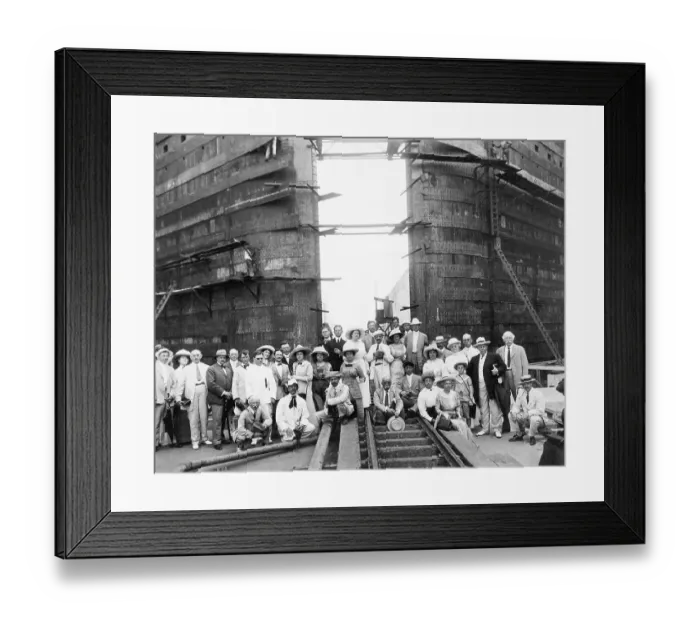 Framed Print : Inspection Party On The Panama Canal Framed Print : Inspection Party On The Panama Canal