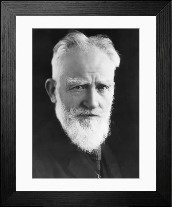 Framed Print : George Bernard Shaw Framed Print : George Bernard Shaw