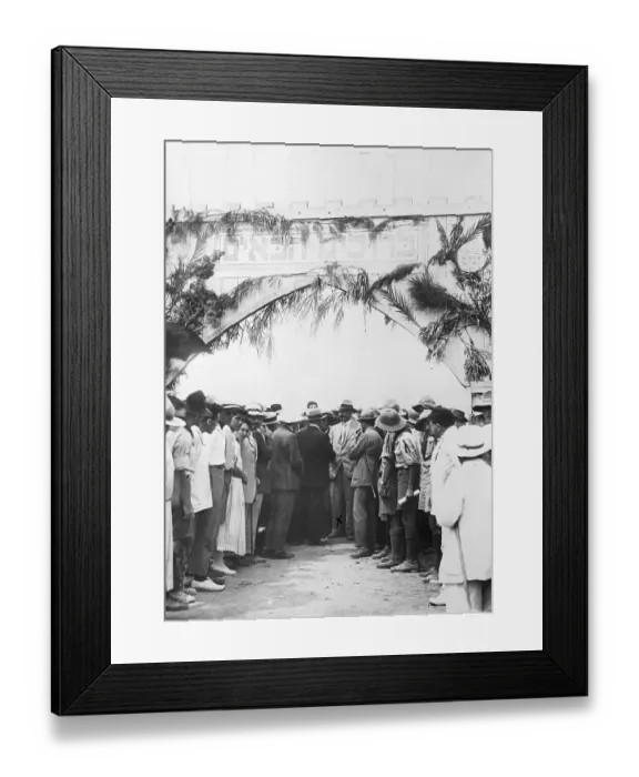 Framed Print : Dr. Chaim Weizman Visits Jewish Nation Framed Print : Dr. Chaim Weizman Visits Jewish Nation
