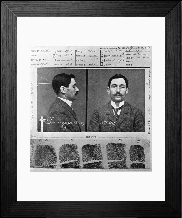 Framed Print : Vincenzo Perugia, Thief of the Mona Lisa Framed Print : Vincenzo Perugia, Thief of the Mona Lisa