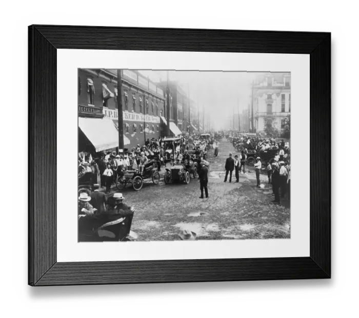 Framed Print : Tour; Cars On Street; Auto Tour (?) Framed Print : Tour; Cars On Street; Auto Tour (?)