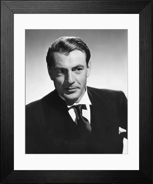 Framed Print : Gary Cooper, Head And Shoulder