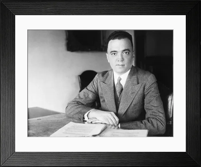 Framed Print : Portrait Of A Young J. Edgar Hoover Framed Print : Portrait Of A Young J. Edgar Hoover
