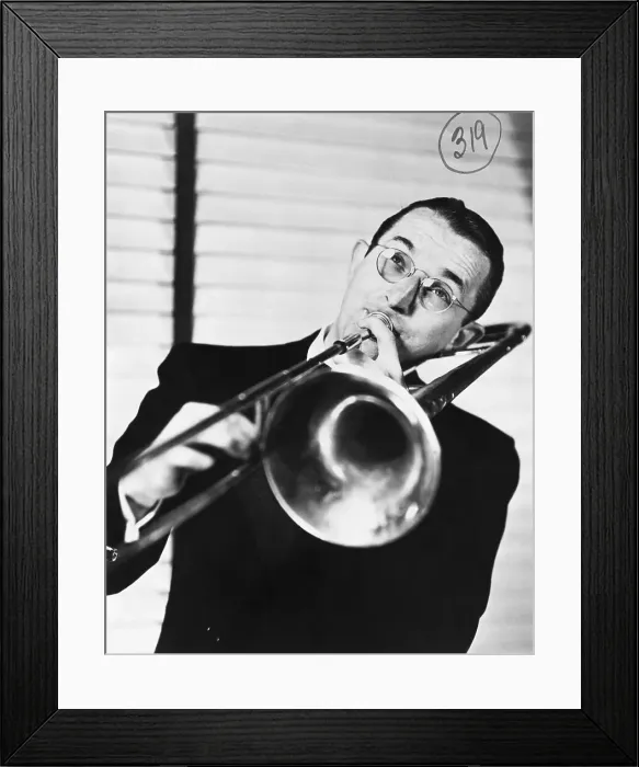 Framed Print : Tommy Dorsey Playing the Trombone Framed Print : Tommy Dorsey Playing the Trombone
