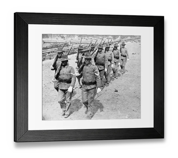 Framed Print : US Marines March During Boxer Rebellion Framed Print : US Marines March During Boxer Rebellion
