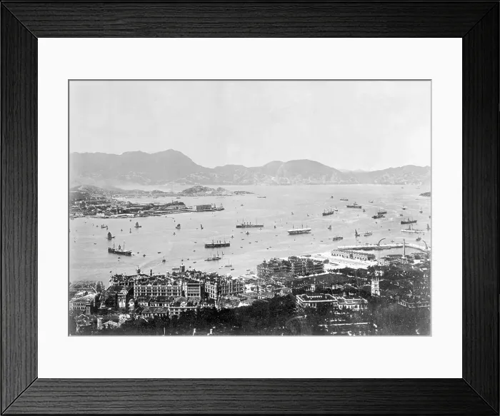 Framed Print : View Of Hong Kong Waters; Ships Framed Print : View Of Hong Kong Waters; Ships