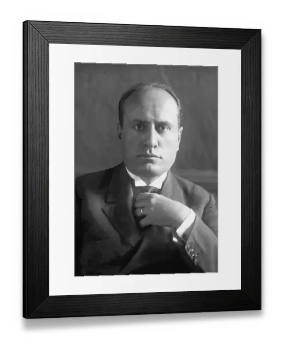 Framed Print : Italian Prime Minister Benito Mussolini Framed Print : Italian Prime Minister Benito Mussolini