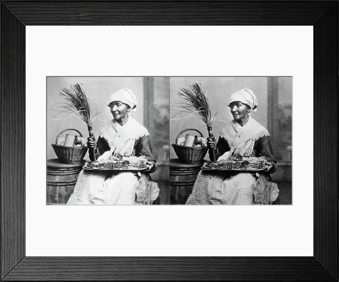 Framed Print : Stereoscope View Of Black Woman Vendor Framed Print : Stereoscope View Of Black Woman Vendor