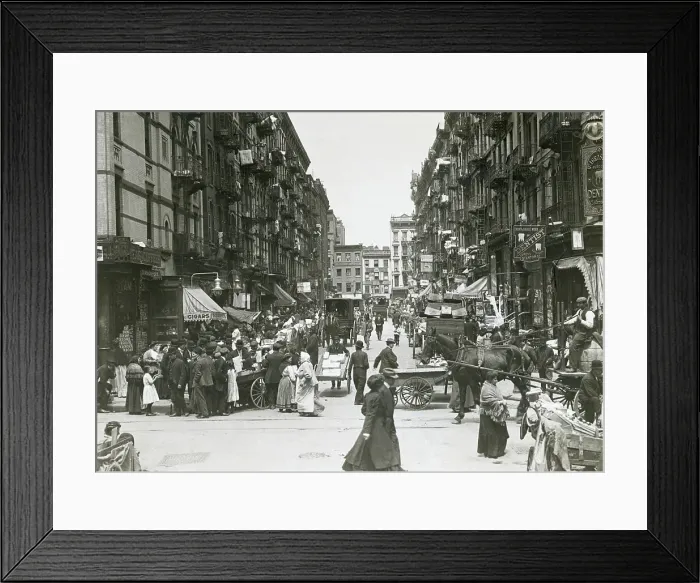 Framed Print : Stanton Street on Lower East Side Framed Print : Stanton Street on Lower East Side