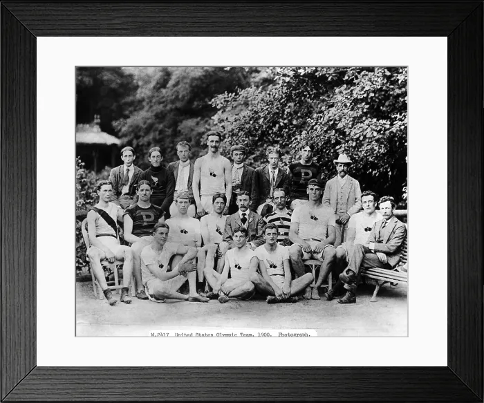 Framed Print : American Track and Field Athletes for the 1900 Olympics Framed Print : American Track and Field Athletes for the 1900 Olympics
