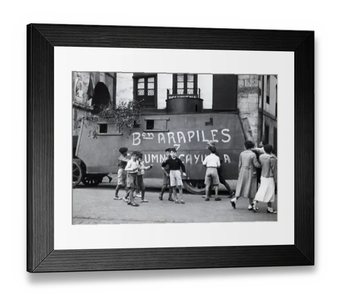 Framed Print : Franco Rebel Tank In Small Town Framed Print : Franco Rebel Tank In Small Town