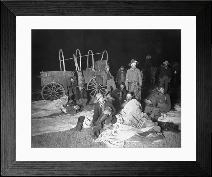 Framed Print : Cowboys Awakening Night Relief Watch Framed Print : Cowboys Awakening Night Relief Watch
