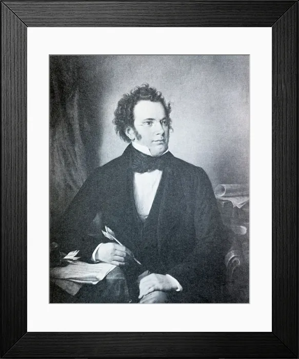 Framed Print : Franz Schubert, Austrian Composer