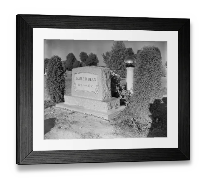 Framed Print : James Dean'S Headstone Framed Print : James Dean'S Headstone