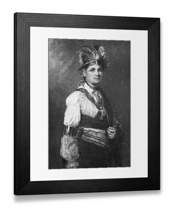 Framed Print : Mohawk Indian Chief Joseph Brant Framed Print : Mohawk Indian Chief Joseph Brant
