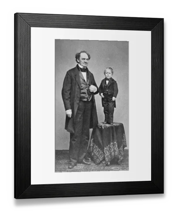 Framed Print : P.T. Barnum and Tom Thumb Framed Print : P.T. Barnum and Tom Thumb