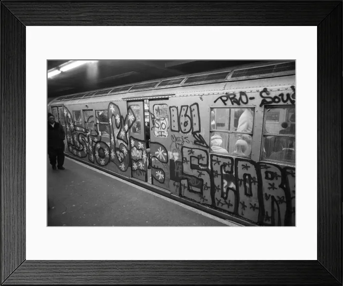 Framed Print : Subway Graffiti Framed Print : Subway Graffiti
