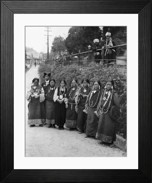 Framed Print : Tibetan Women in Traditional Dress Framed Print : Tibetan Women in Traditional Dress
