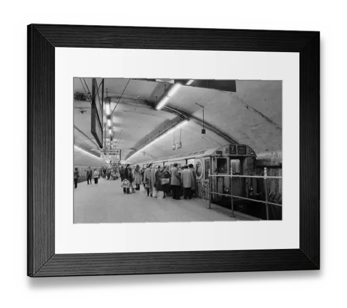 Framed Print : Subway At 42Nd And 3Rd Ave Framed Print : Subway At 42Nd And 3Rd Ave