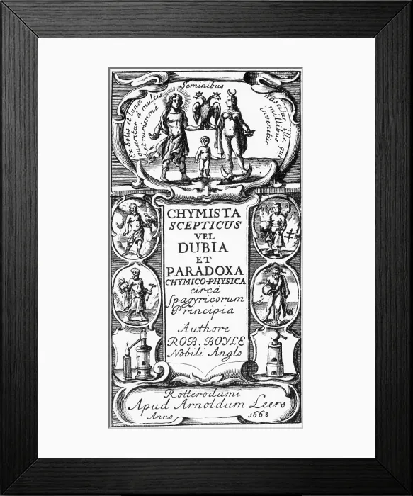 Framed Print : Title Page Of The Skeptical Chemist Framed Print : Title Page Of The Skeptical Chemist