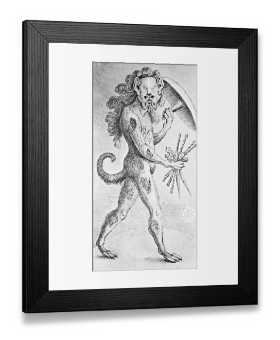 Framed Print : Inhabitants Of The Moon By Cruikshank Framed Print : Inhabitants Of The Moon By Cruikshank